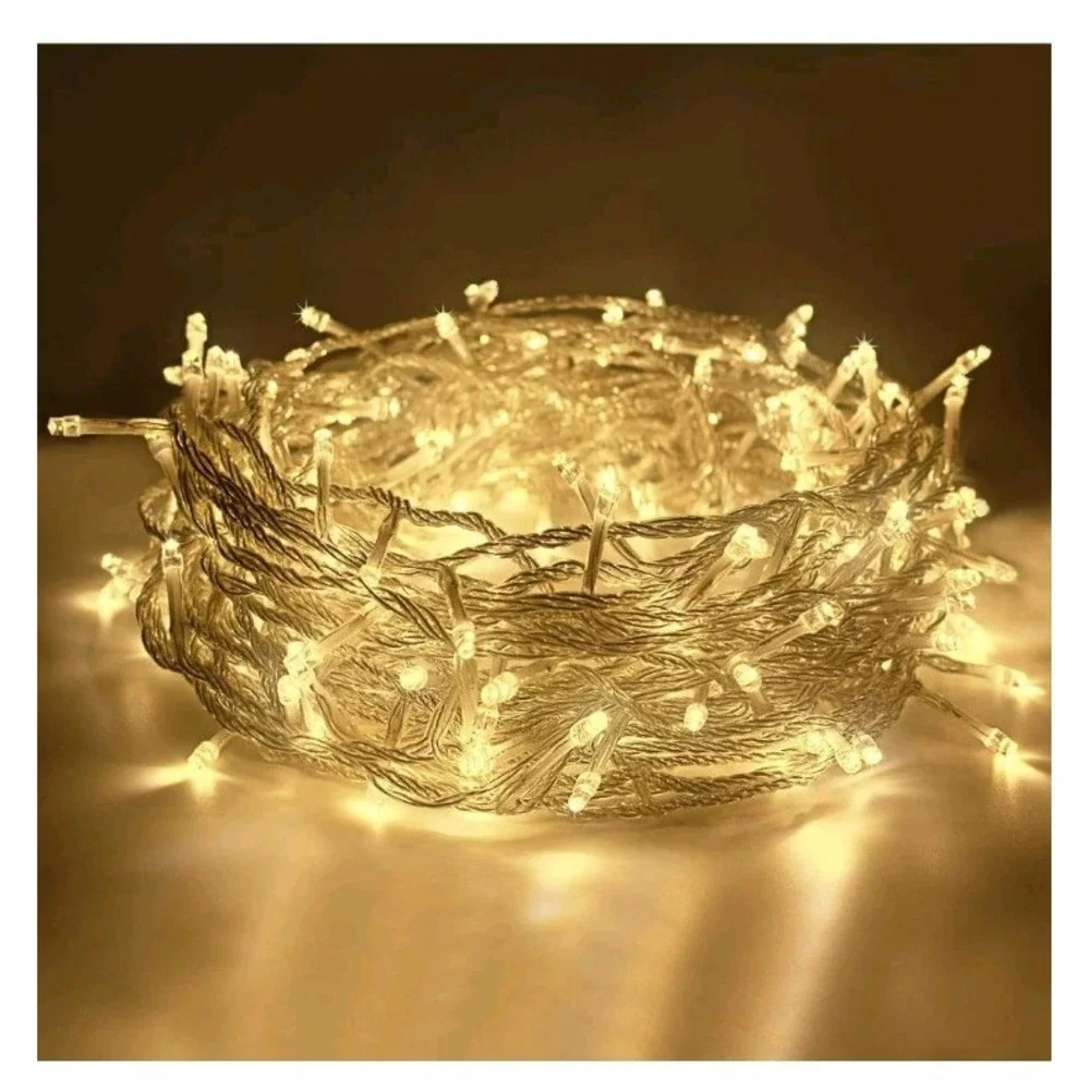 66ft 200 Led Indoor String Light Christmas Fairy String Lights Plug In 8 Modes‎